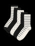 Marks & Spencer "5pk Cotton Rich Monochrome Ankle High Socks"